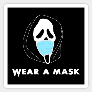 Wear a Mask Halloween Scream Pandemic Magnet